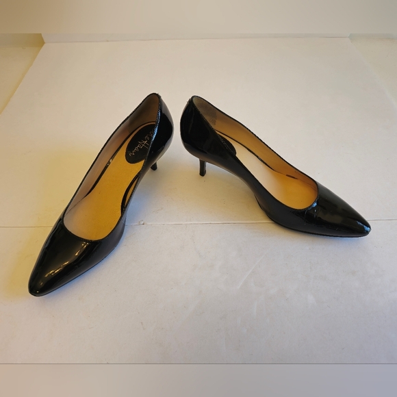 Cole Haan Shoes - Cole Haan Women's Patent Leather Black Pointed Toe Heels SZ 7.5  Made in Brazil